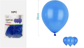 Balony gumowe 30cm 10szt niebieskie FA2293