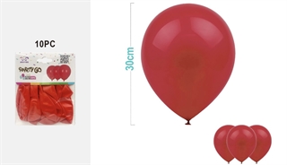 Balony gumowe 30cm 10szt czerwone FA2288