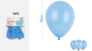 Balony gumowe 30cm 10szt błękitne FA2292