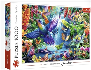 S.CENA Puzzle - _1000_ - Kolibry w tropikach
