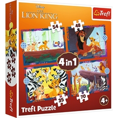 S.CENA Puzzle - _4w1_ - Odwany Krl Lew/Disney Lion King