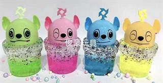 Slime stworek ombre z brokatem 784236