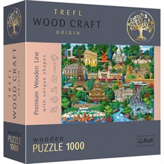 PROM Puzzle drewniane 1000 el. Francja -znane miejsca