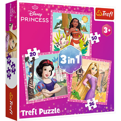 S.CENA Puzzle - _3w1_ - Pikne kwiaty / DisneyPrincess