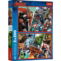 S.CENA Puzzle - _2x200_ - Obrocy Łwiata/Disney Marvel The Avengers