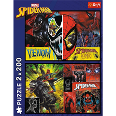 S.CENA Puzzles - _2x200_ - Dzie i noc Spidermana