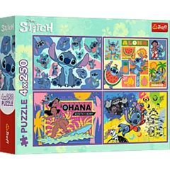 S.CENA Puzzle - _4x250_ - Niezwyky Stitch/Disney Lilo amp;Stitch