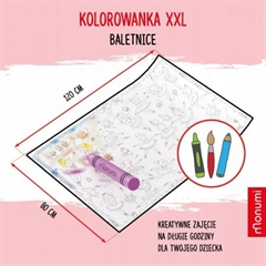 S.CENA KOLOROWANKA PODŚOGOWA XXL BALETNICECOLORING POST MPP-000106