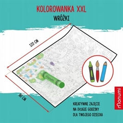 S.CENA KOLOROWANKA PODŚOGOWA XXL WRÓŻKI COLORING POSTER MPP-000105