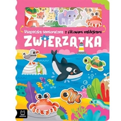 -Zwierzątka. Książeczka sensoryczna z filcowymi naklejkami