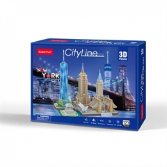 S.CENA CUBIC FUN PUZZLE 3D CITY LINE NEWYORKCITY - MC255H