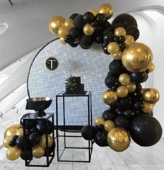 S.CENA GIRLANDA BALONOWA BLACK-GOLD