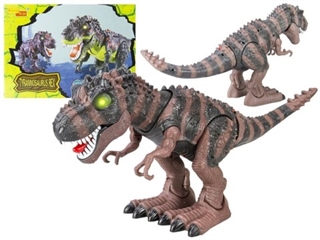 S.CENA 361 - Dinozaur Na Baterie Tyranozaur Rex ChodzĄcy BrĄzowy -