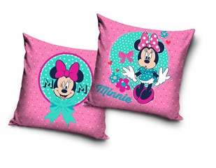 -MINNIE DISNEY Poduszka 100 #37; Poliester VELVET 40x40cm MNM2293006 MNM2293006-PO SZ