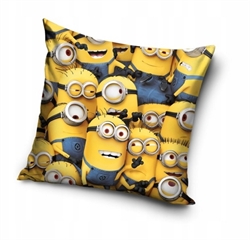 -MINIONS Poduszka VELVET 100 #37; mikrofibra40x40 MINION235003 MINION235003-P OSZ