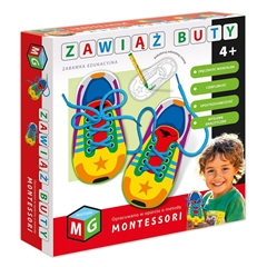 MONTESSORI -ZABAWKA EDUKACYJNA ZAWIĄŻ BUTY