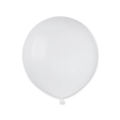 Balony G19 pastel 19   - White 001 / 25 szt.