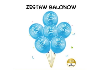 Balon gumowy Its a boy niebieskie 61273