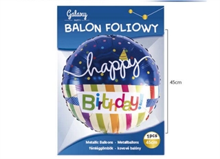 Balon Foliowy 18   Happy Birthday 62555