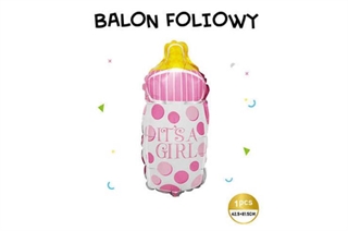 Balon Foliowy butelka różowa Its a girl 61550