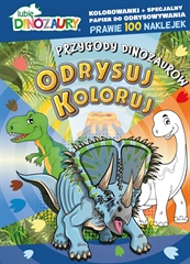 -Dinozaury-Odrysuj koloruj