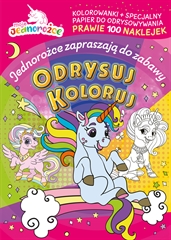 -Jednorożce- Odrysuj koloruj