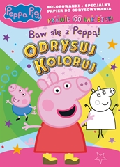 -Świnka Peppa- Odrysuj koloruj