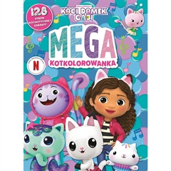 Książka aktywizująca Koci Domek Gabi. Mega KOTkolorowanka