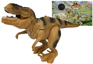 S.CENA 6640 - Dinozaur Tyranozaur Rex NaBaterie Brązowy