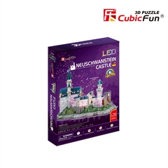 PUZZLE 3D LED ZAMEK NEUCHWANSTEIN - L174H