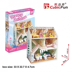 CUBIC FUN PUZZLE 3D DREAMY DOMEK DLA LALEK 160 EL. - P645H