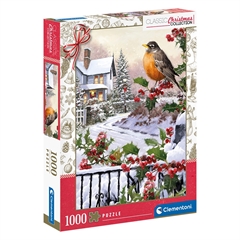 -CLE puzzle 1000 ChristmasColl.Robin_Holly 81501