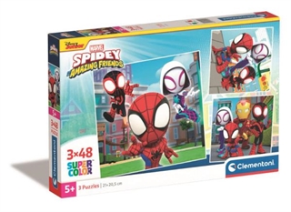 -CLE puzzle 3x48 SuperKolor Square Spidey_...25294