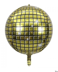 Balon foliowy kula disco gold 803464