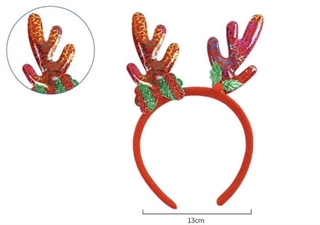 Opaska do wlosow świąteczna rogi renifera 90527