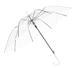 Parasol LASKA foliowy, transparentny 8 drutów (wys. 65 cm, śr. 90 cm) SN55337