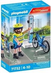 PROM Playmobil 71732 Rowerowy patrol policji