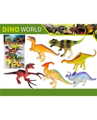 Dinozaury 6szt dino world worek