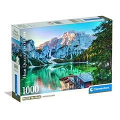 -CLE puzzle 1000 Compact Emerald Lake Braies 39934