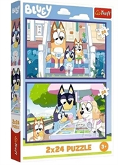 S.CENA Puzzle - _2x24_ - Zabawna Bluey_ /BBCBluey_FSC Mix 70 #37;