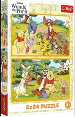 S.CENA Puzzle - _2x24_ - Dzie w ogrodzie_/Disney Winnie the Pooh