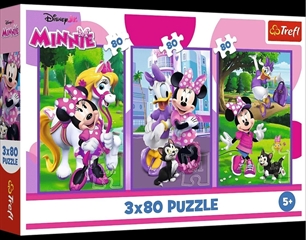 S.CENA Puzzle - _3x80_ - Minnie i przyjaciele/ Disney Minnie