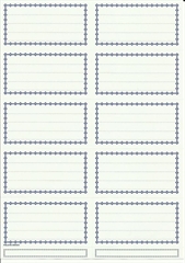 -NAKLEJKI NA ZESZYT DUŻA BIAŁA DB A/