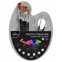-PALETA Z PĘDZLAMI 7 ELEMENTÓW KID