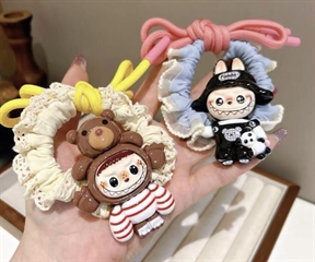 S.CENA Gumka do włosów Labu zwierzątko zesznurkiem (40szt w paczce)