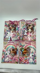 TOREBKA PREZENTOWA JEDNOROŻEC Z DZIECZYNKĄ AL-437 23X18X8CM