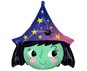 Balon foliowy Halloween Witch Wiedźma 48cmx48 cm