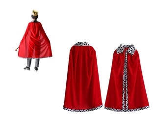 Peleryna, płaszcz, przebranie KRÓL 90 cm CZERWONA HO-102M