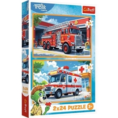 S.CENA Puzzle - _2x24_ - W Krainie RadoŁci/KAZSTUDIO SA The Treflik Family