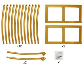 Stelaż łuk, złoty, 240x210cm (16 elem. + wkręty)